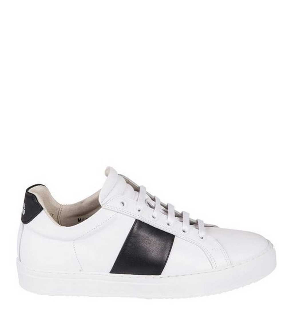 National Standard sneakers in leather white black M04-17F003 BLACK ...