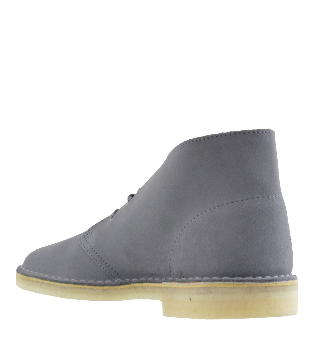 Clarks desert boot shoes in grey color suede leather Fratinardi