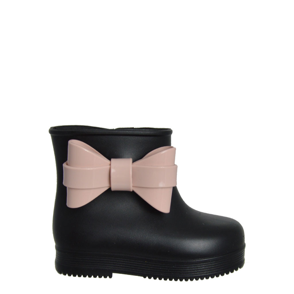 Mini Melissa Bow Rubber Rain Boots made in pvc. Fratinardi