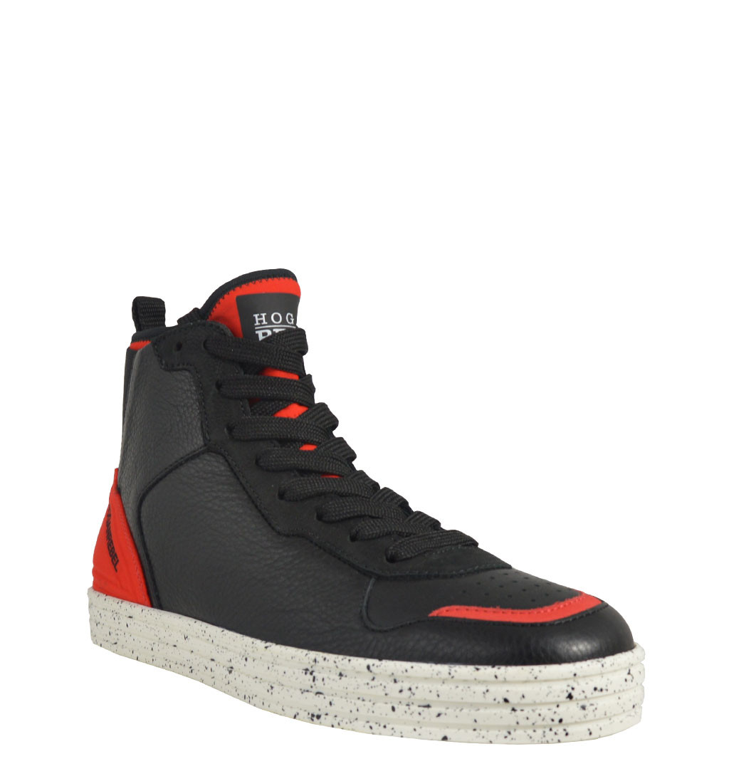 Hogan Rebel R141 sneakers alte uomo - HXM1410V610DX50XKB | Spedizione e ...