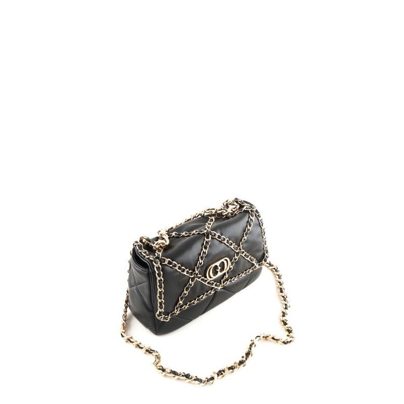 La Carrie Bag Borsa a Tracolla |112P-BA-910-LEABLK| Nuova Collezione A-I  2021-2022