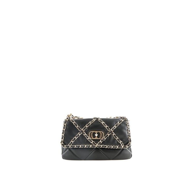 La Carrie Bag Borsa a Tracolla |112P-BA-910-LEABLK| Nuova Collezione A-I  2021-2022