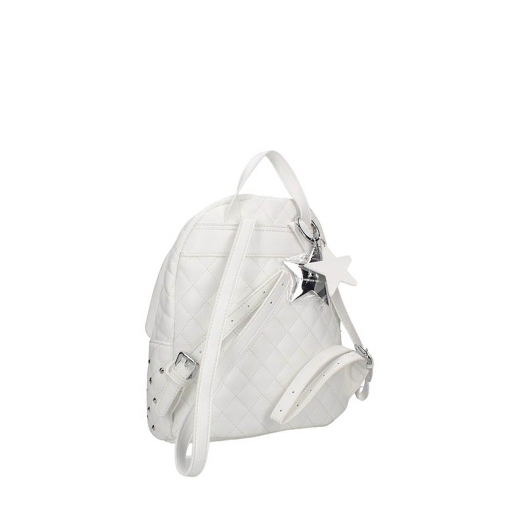 L'Atelier du sac PashBAG by Jane Rebel Zaino a Sacca donna con borchie argentate portachiavi stella removibile pashmina coordinata. Colore esterno Blue jeans, fodera interna fantasia zebrata