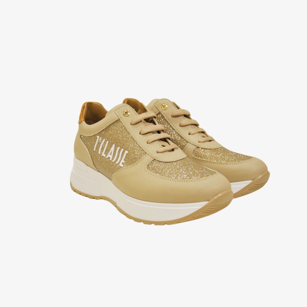 Scarpe Junior 1A Classe Alviero Martini Sneakers color Cuoio con Inserti  Geo Classic 1226 a sconto