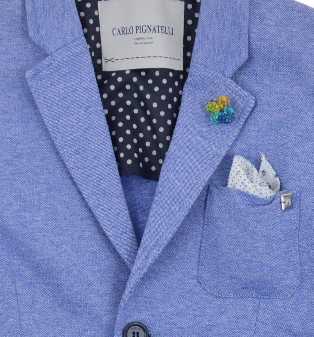 Carlo Pignatelli Junior completo cerimonia bambino. Nuova collazione COMC550JAZZURRO