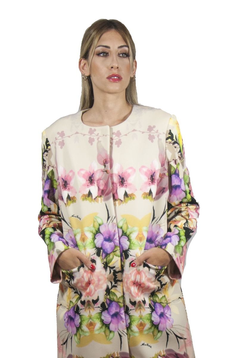 Anna Rachele Cappotto 225 FIORI Collezione Autunno Inverno