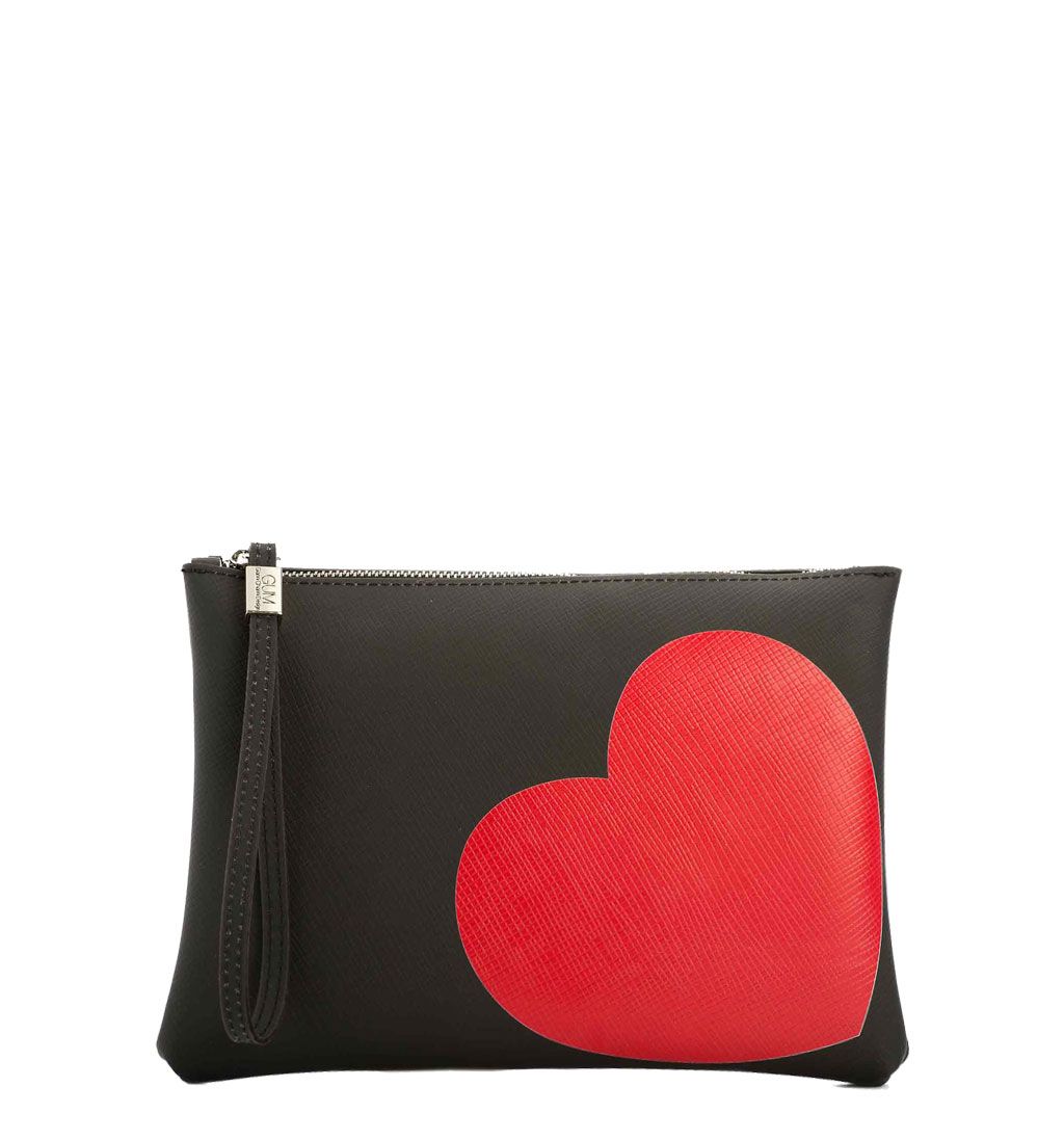 Gum by Gianni Chiarini Pochette con cuore rosso, dimensione media