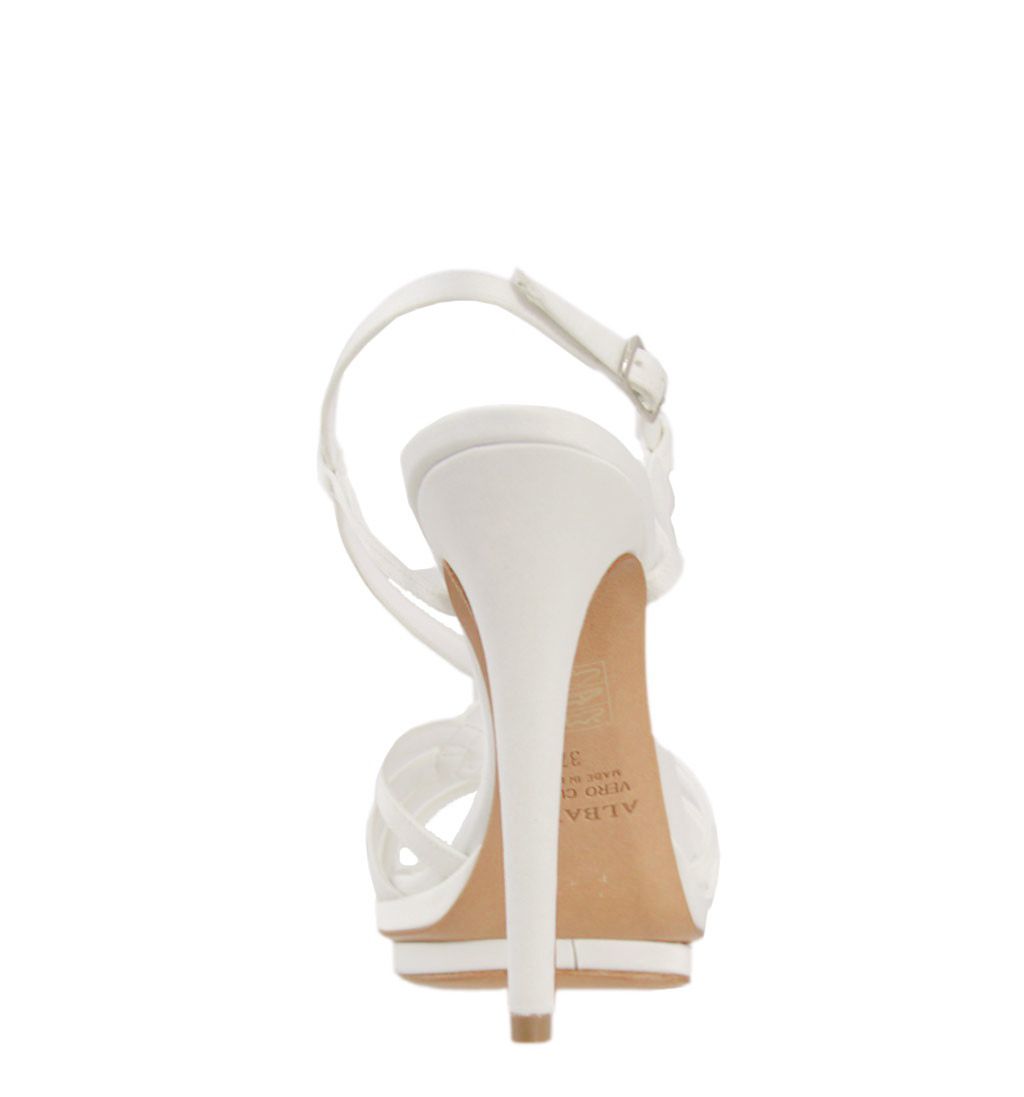 Albano Sposa Sandali In Raso Avorio Con 13 Cm 159 Spedizione In 24 48 Ore