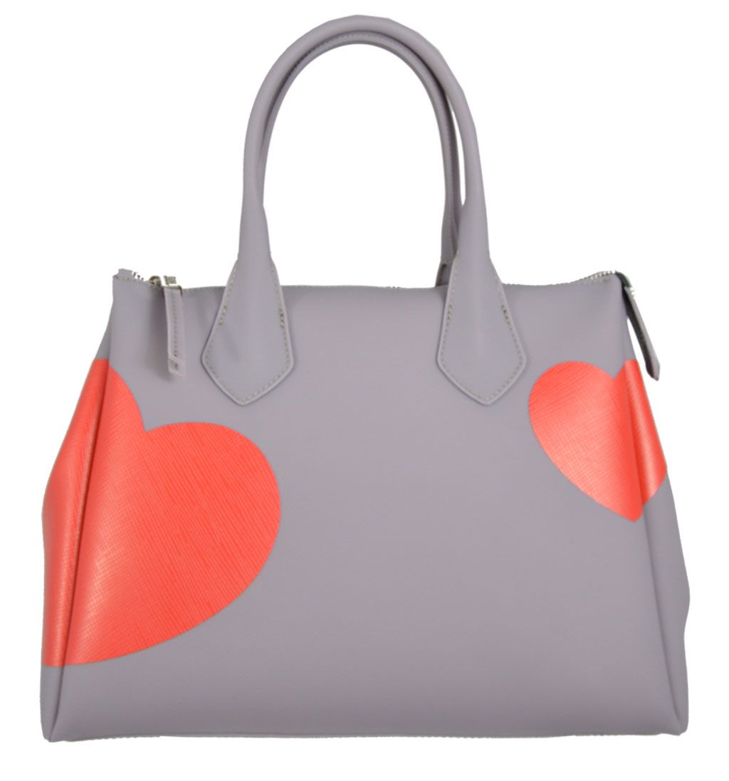 Gum handbag with red hearts