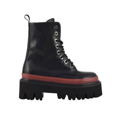 Anfibi color cuoio hot sale