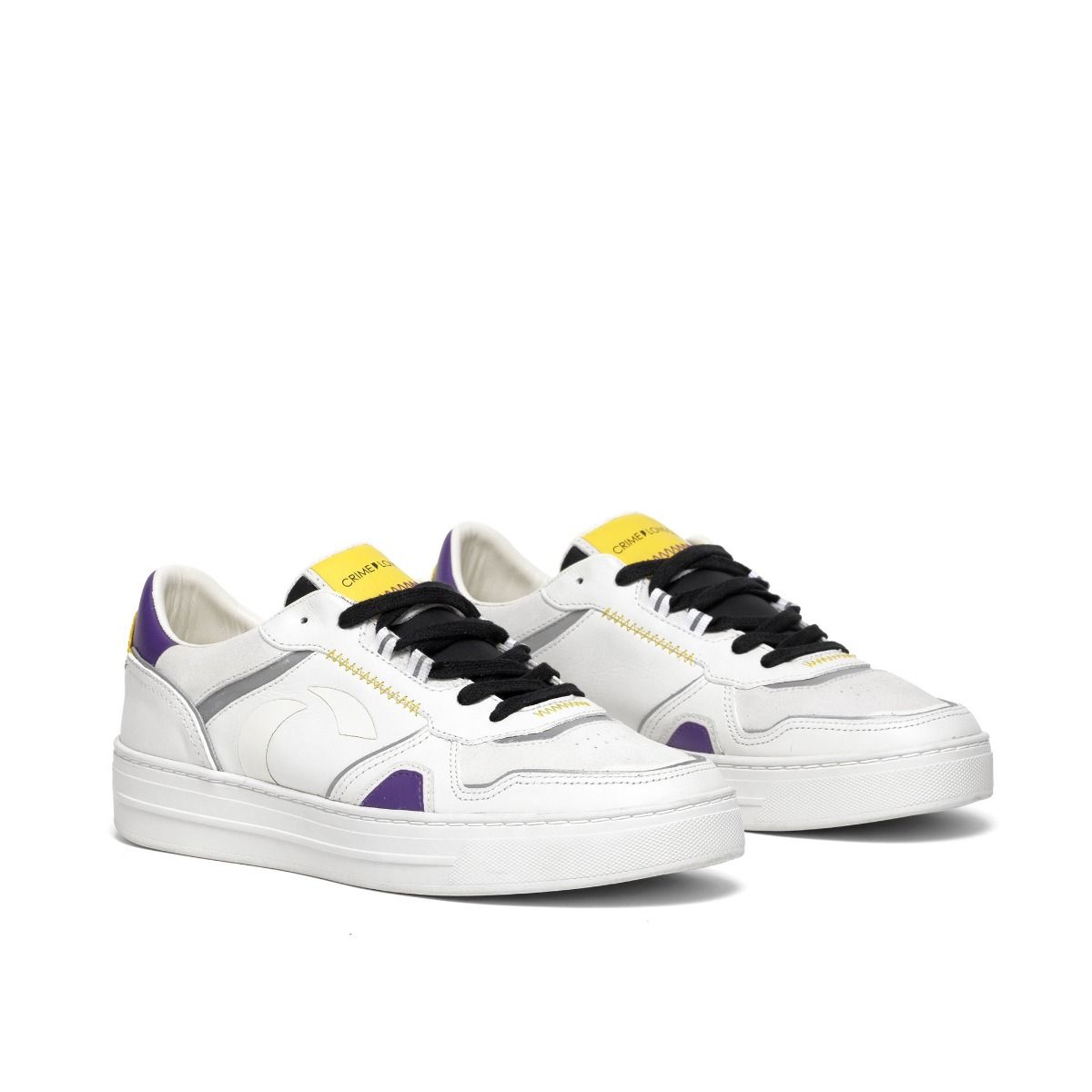Crime London Low Top Off Court Sneakers | 11008PP310WHITE | S/S 