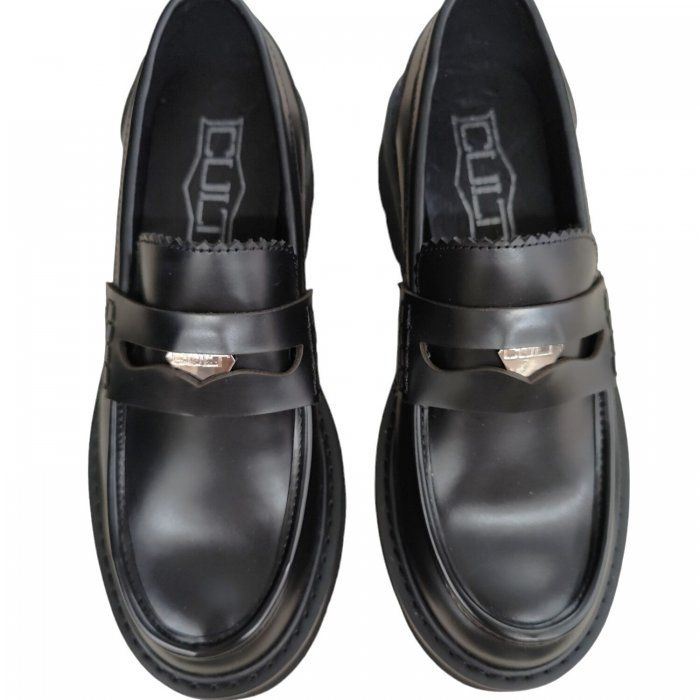 Calzature Eleganti Mocassini Cult Grace In Pelle Per Donna Zeppa