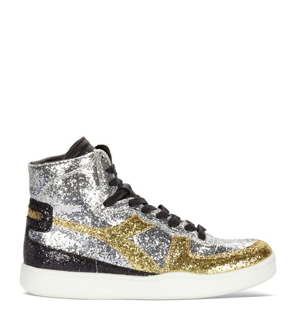 Diadora Heritage Mi Basket Donna Glitter oro silver 220 Spedizione gratuita