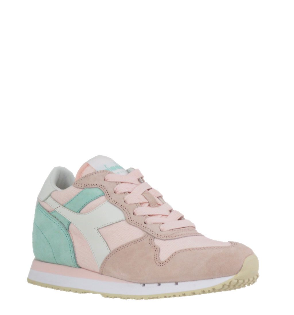 Diadora Heritage sneakers in tessuto tecnico rosa con inserti in