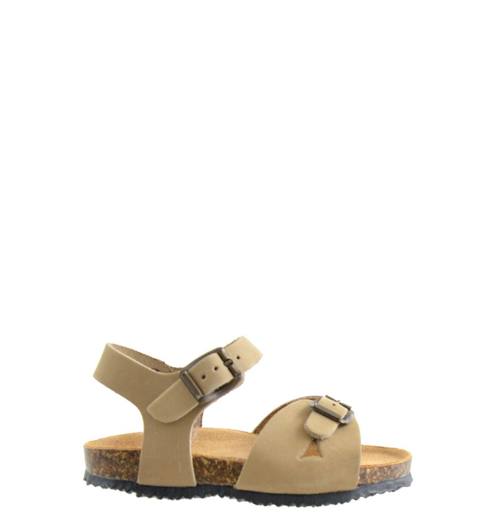 Docksteps sandali in pelle beige, fondo in sughero - DSP101425BEIGE
