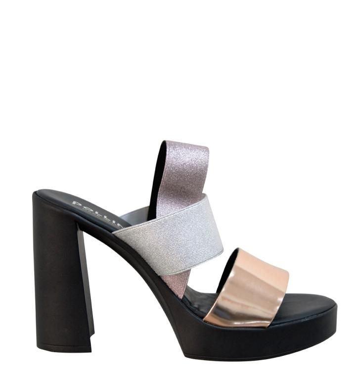 Pollini Sandalo Donna Rosa punti luce Rame Rif.541