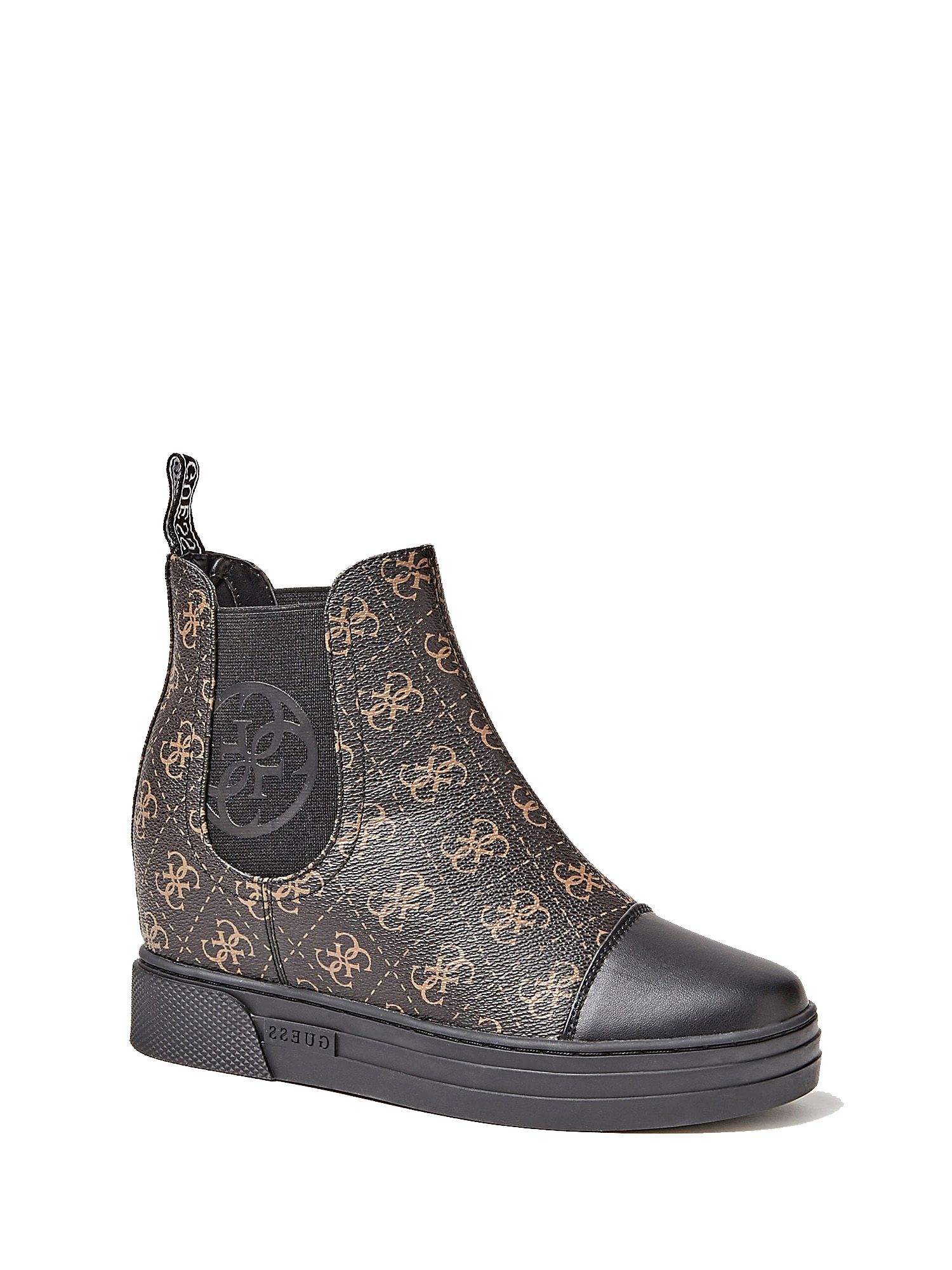 Stivaletti Donna GUESS linea Riter colore Marrone Multi Chiusi Con Stringhe  a sconto