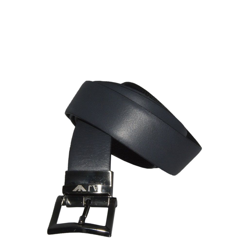 Armani Jeans cintura uomo in pelle double face liscio bottolato Blu 70 00 Spedizione gratuita