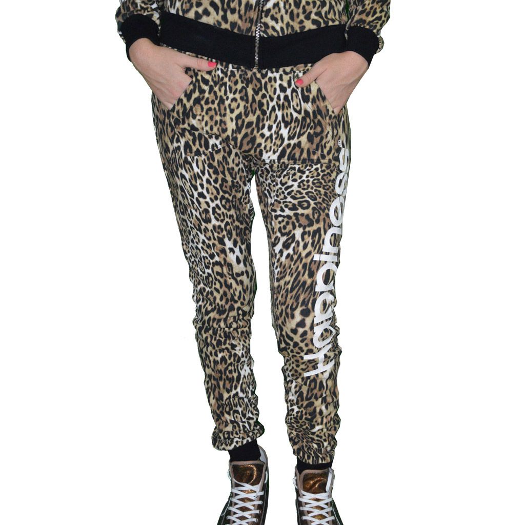 Pantaloni tuta happiness leopardati 2025