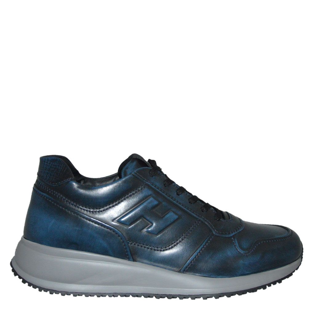 Hogan sneaker donna, interactive, nero, pelle scamosciata, 2019, 35 35.5 36  36.5 37 37.5 38 38.5 39 40 raffaello network zeppa neri - Stileo.it