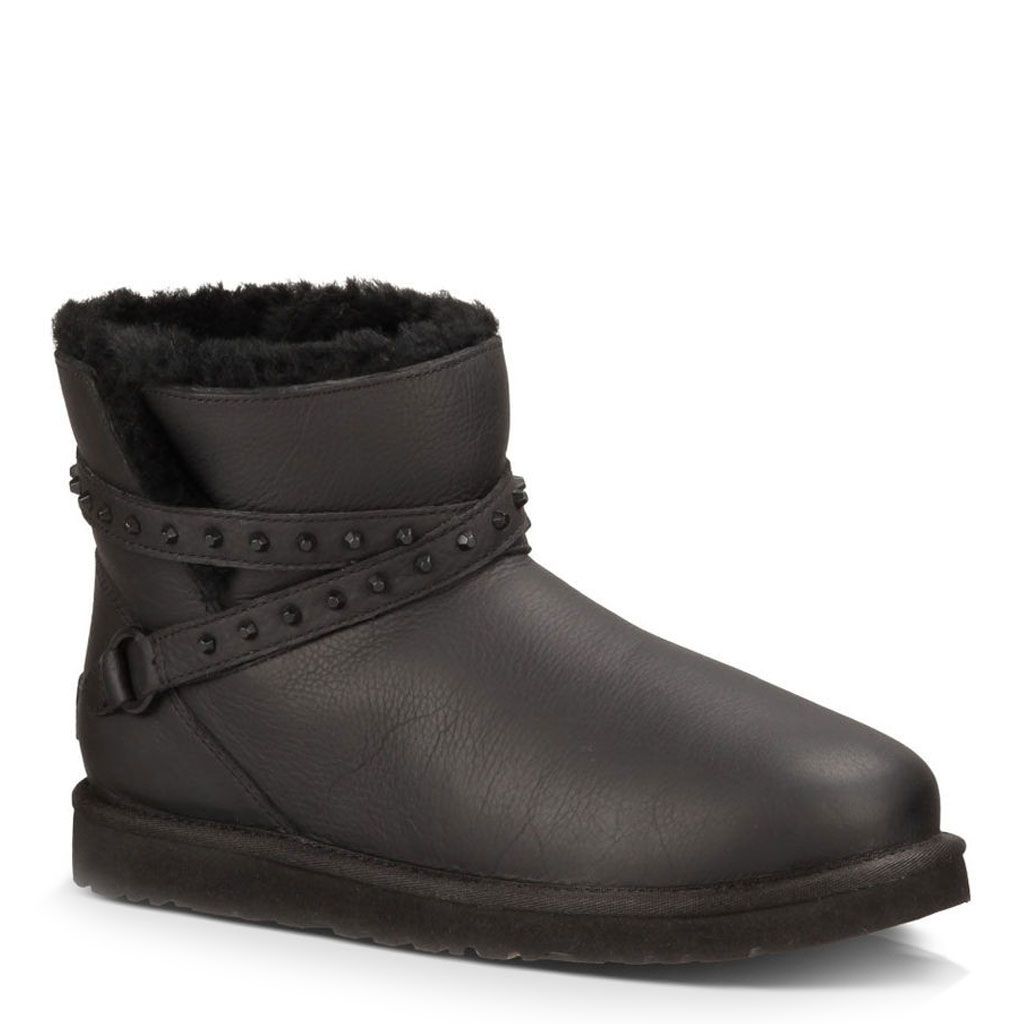 ugg neri leather sneakers