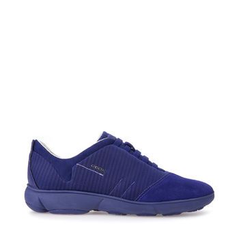 Geox scarpe da donna nebula sneakers slip on in camoscio D621EC