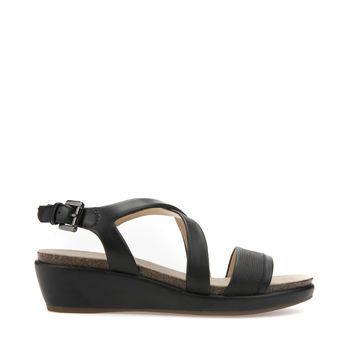 Scarpe Geox Donna Sandali con zeppa JANIRA neri Shop online