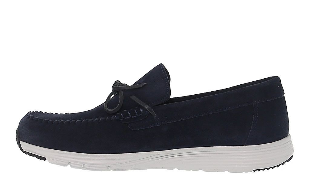 Geox men's SNAPISH loafers in blue suede | made in Italy | Shop