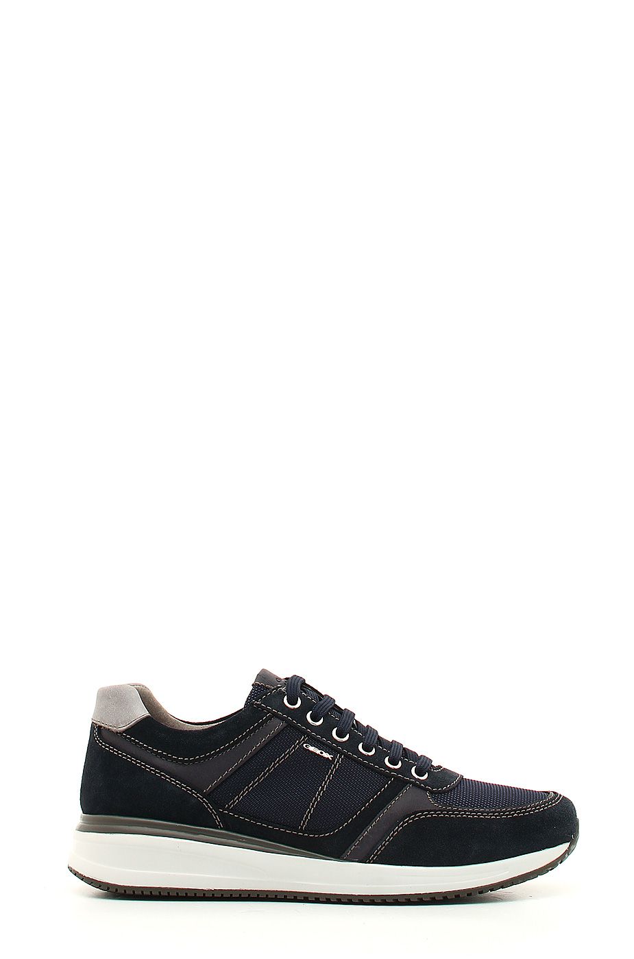Scarpe uomo Geox Dennie in tessuto e camoscio Blu U620GB 02211 C4002