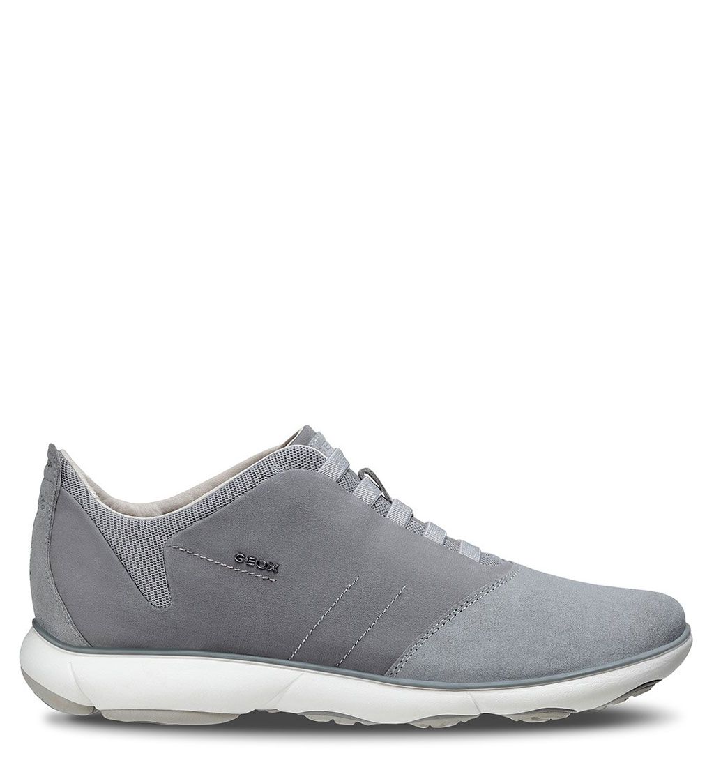 Scarpe uomo Geox Nebula B in tessuto camoscio U52D7B0 1122 C9007 grigio