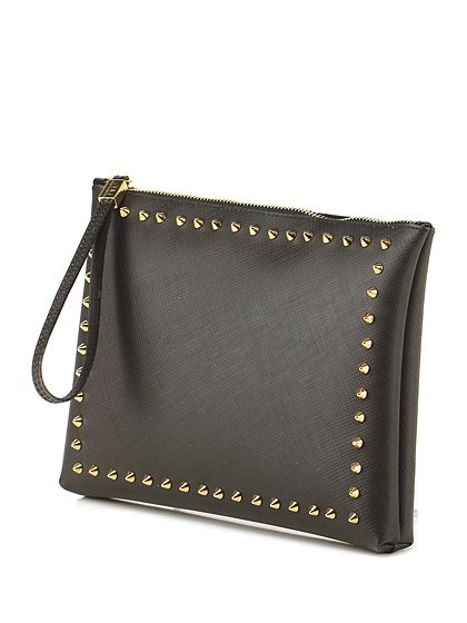 Borsa gum nera con borchie discount