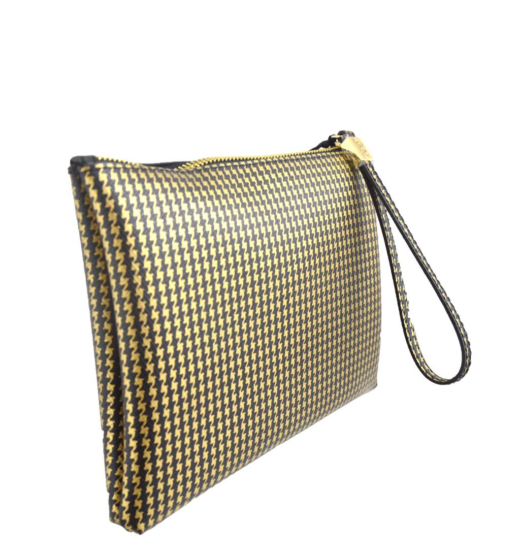 Gum by Gianni Chiarini design medium clutch pied de poul pattern New collection 39 00