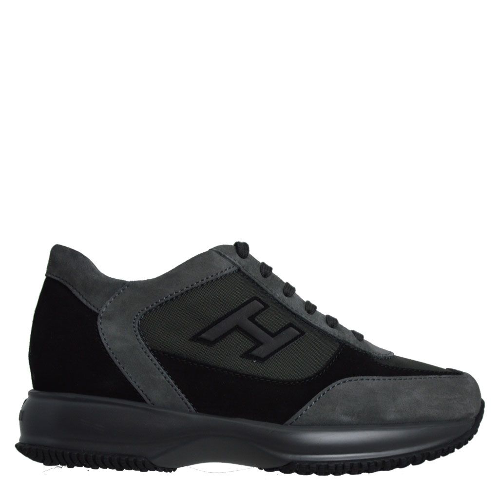 Hogan Interactive in camoscio grigio e nero da uomo. Nuova collezione 205/16