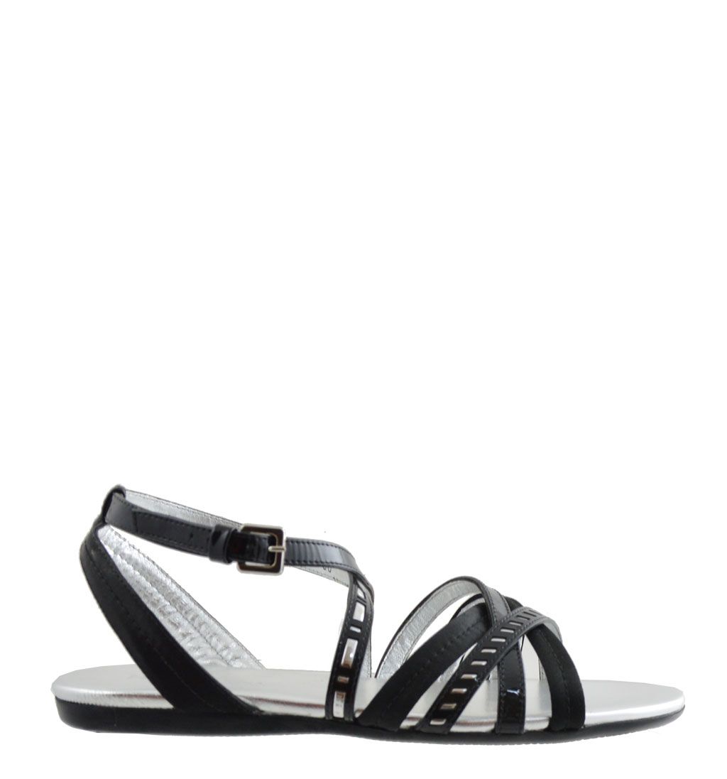 Hogan women flat sandals in leather. Special price