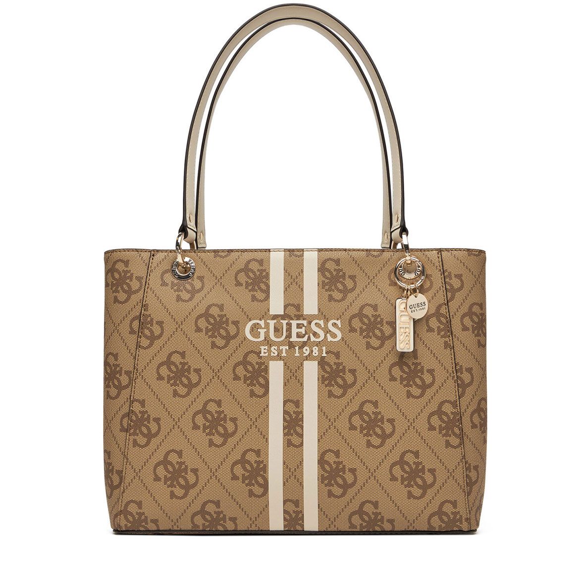 Guess Shopping Bag Noelle HWOS9672250LTL Beige Logo 4G – Borsa - Main Image