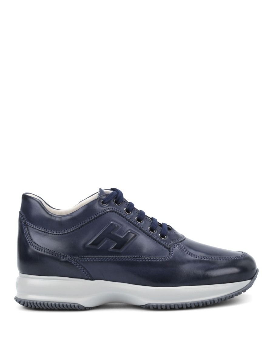 hogan interactive uomo In Pelle Blu Nabuck Luxury Casual Sneaker 40 –  CALZATURE ANGELINI 1948