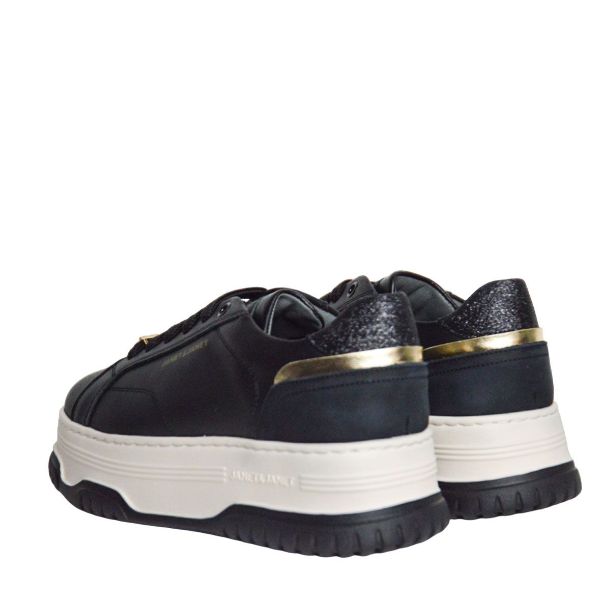 Sneakers Janet & Janet J-422 Nero con platform AI 2025-26 | Fratinardi