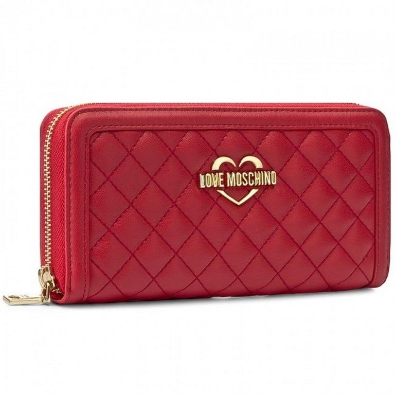 moschino wallet red