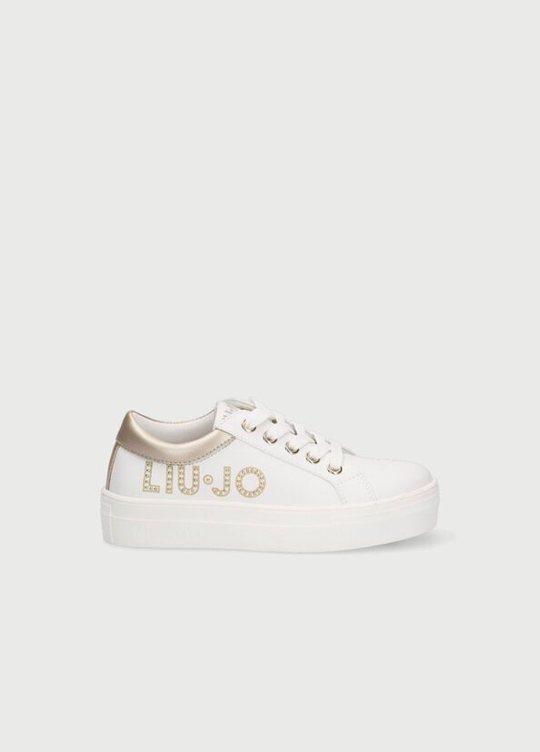 Sneakers LIU JO - Alicia 11 4F1717 P0102 M White/Black - Stringate - Scarpe  basse - Bambina - Bambino | escarpe.it