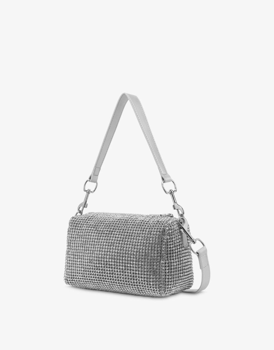 Love Moschino Borsa A Spalla Donna Pre-collezione SS21, In PU Morbido Con Catena E Dettagli Dorati