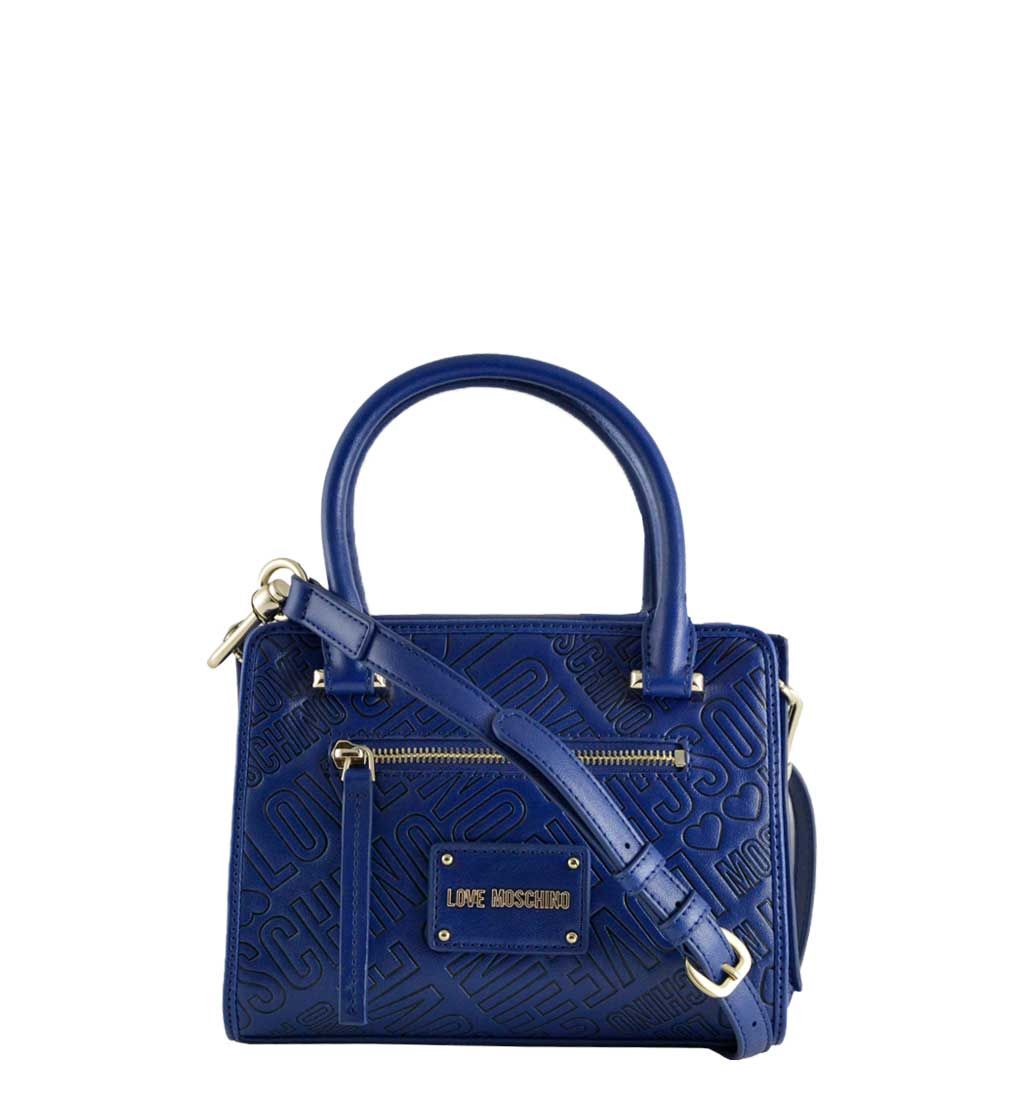 Love Moschino borsa a tracolla in ecopelle blu / JC4027PP15LC0750 .Shop  Online