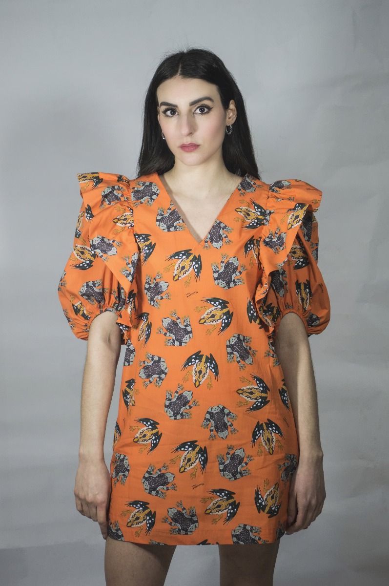 MARIUCCIA MILANO ABITO MMDSS215008ORANGE Nuova Collezione P E 2021