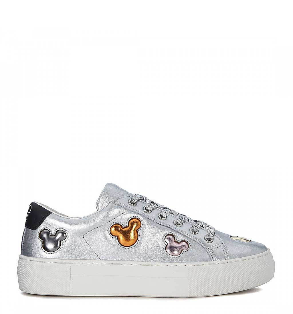 Moa master of arts sneakers in pelle MD163SILVER