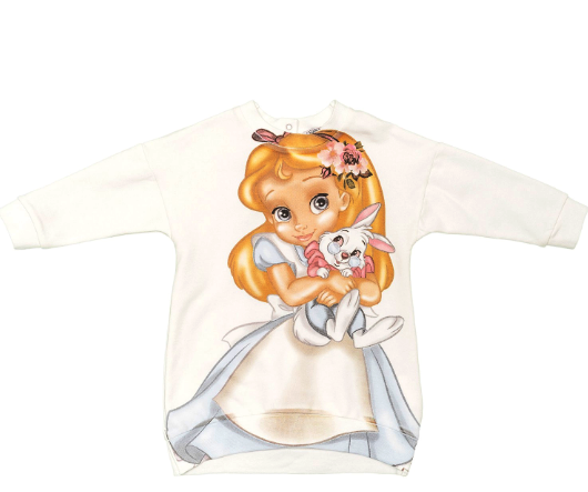 Monnalisa alice in wonderland dress 2025