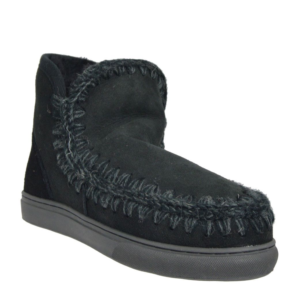 Mini Eskimo Sneaker MOU Boots BKBK Black - mix yarn black | Omero  Abbigliamento