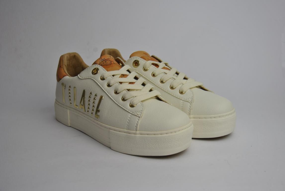 Scarpe Donna 1A Classe Alviero Martini Sneakers Bianche con Inserti Geo  Classic 0250 a sconto