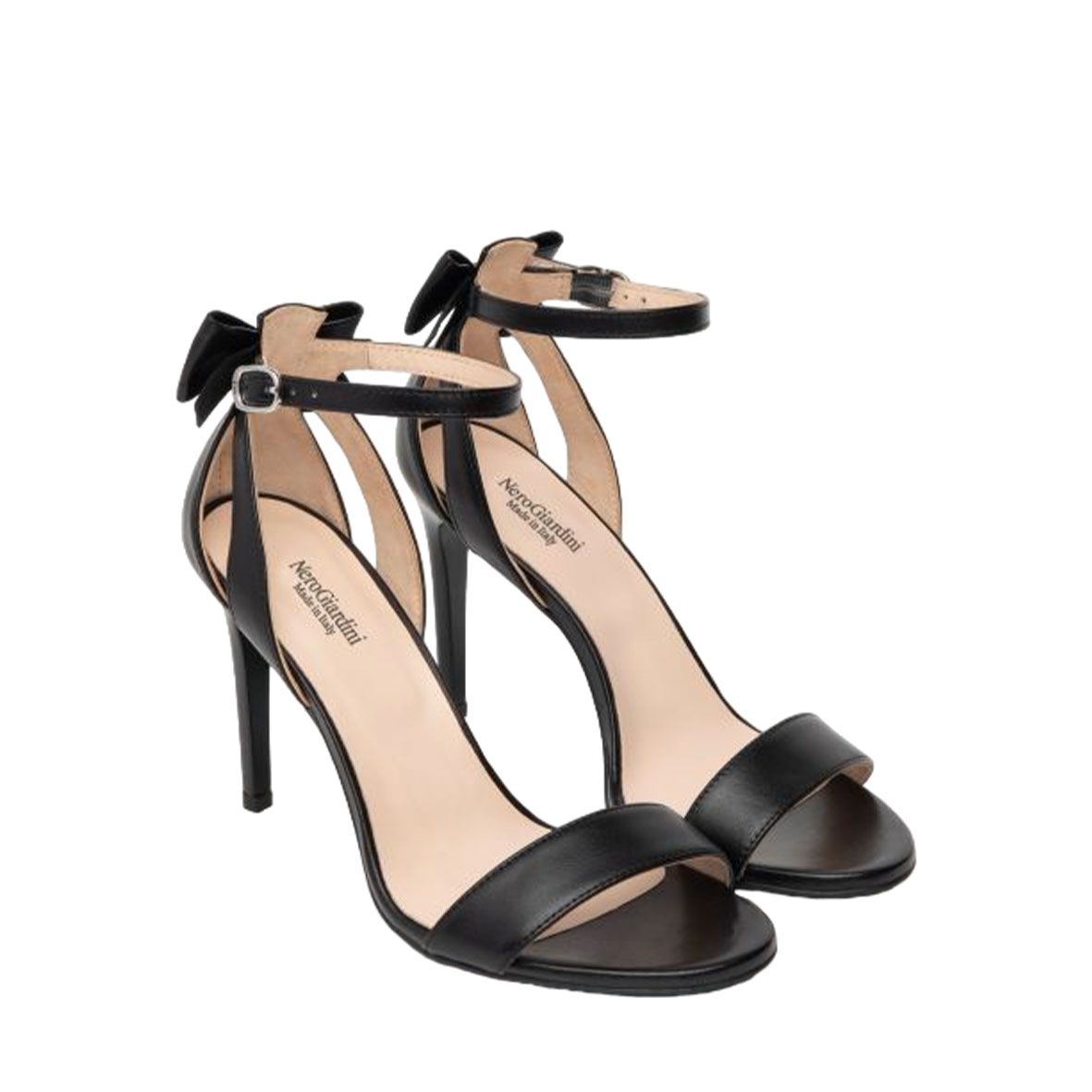 Sandali Tacco Nero Nero Giardini Sandali Con Fiocco NEROGIARDINI