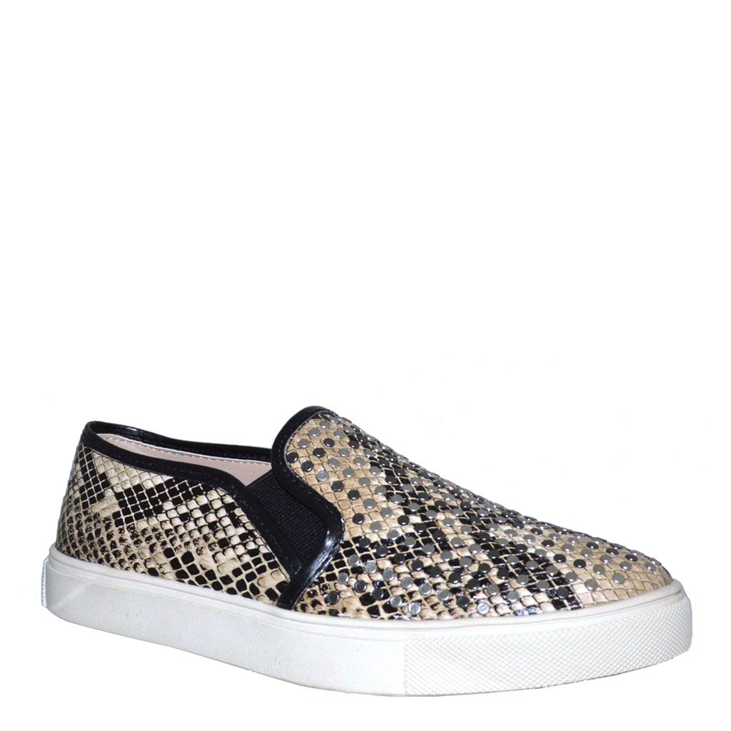 Snakeskin steve madden slip ons top