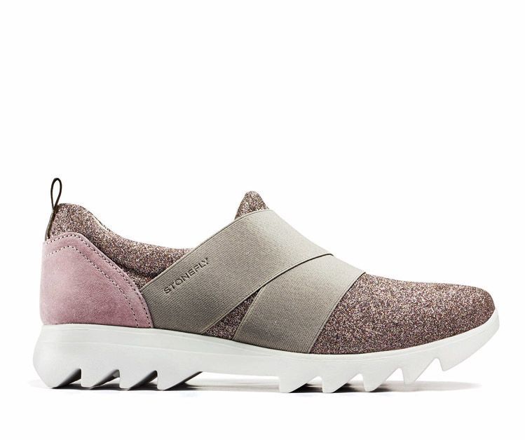 Stonefly slip on Speedy lady in tessuto shiny PURPLE 108183