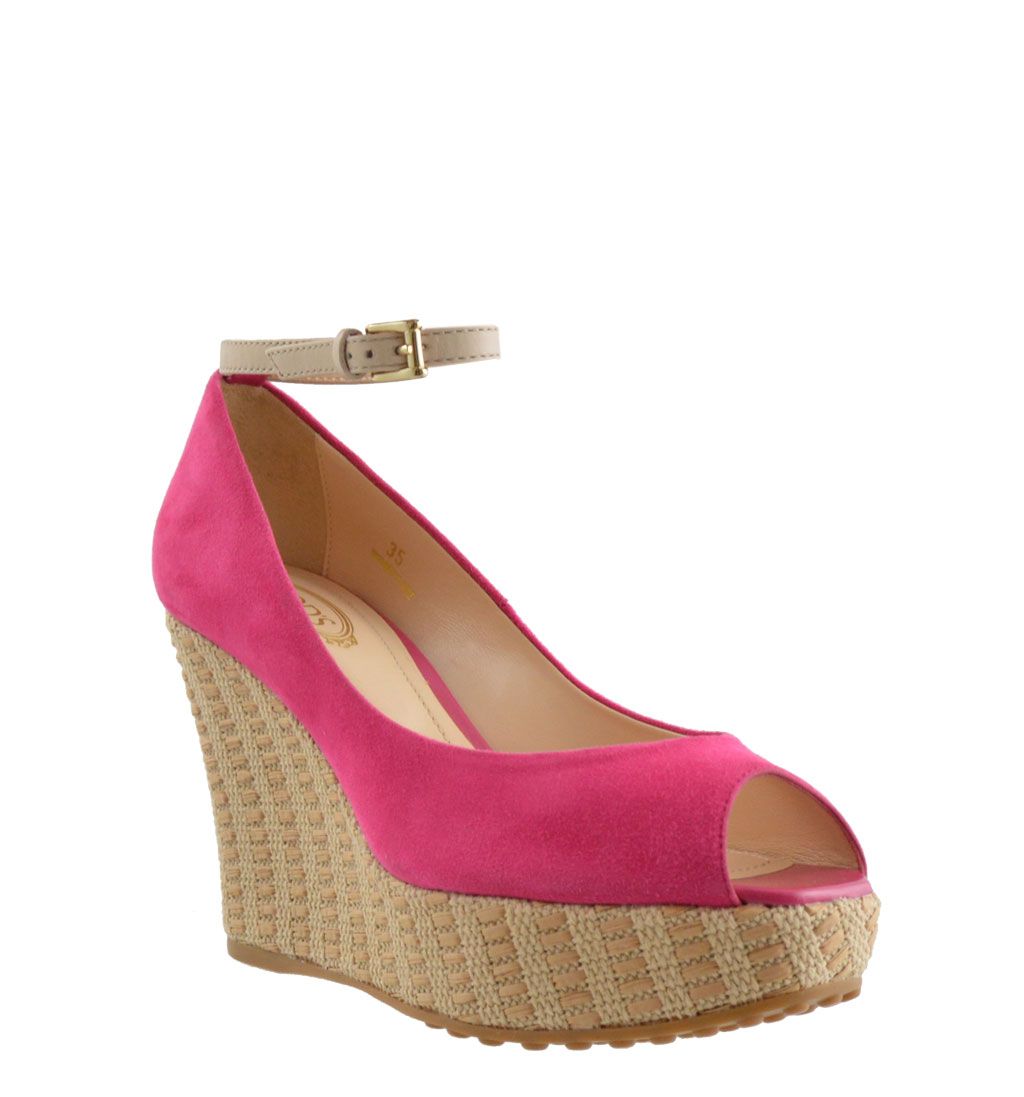 Scarpe con shop zeppa fucsia